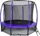 Trampolina ogrodowa Jumpi ogrodowa Maxy Comfort Plus z siatką wewnętrzną 12.5 FT 374 cm fioletowa 1