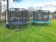 Trampolina ogrodowa Jumpi ogrodowa Maxy Comfort z siatką wewnętrzną 12.5 FT 374 cm zielona 4