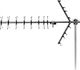 Antena RTV Sencor Antena zewnętrzna SDA 611 DVB-T2/T Zysk 12dB,Imp 75OHm, 4G LTE-SDA 611 1