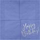Party Deco Serwetki urodzinowe granatowe Happy Birthday - 33 cm - 20 szt. uniwersalny 2