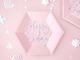 Party Deco talerzyki urodzinowe jasnoróżowe Happy B'day 20 cm 6 sztuk uniwersalne (43761) 2