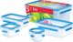 Emsa Emsa Food Clip&Close 508568 5 pcs. Set transparent/blue 1