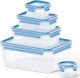 Emsa Emsa Food Clip&Close 508568 5 pcs. Set transparent/blue 6