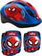 Spiderman Zestaw rowerowy kask dziecięcy + ochraniacze 1