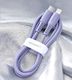 Kabel USB Baseus USB-C - Lightning 1 m Fioletowy (CATLDC-05) 16
