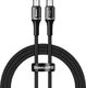 Kabel USB Baseus USB-C - USB-C 1 m Czarny (CATGH-J01) 1