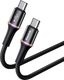 Kabel USB Baseus USB-C - USB-C 1 m Czarny (CATGH-J01) 1