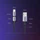 Kabel USB Ugreen USB-A - microUSB + USB-C 1 m Czarny (30875) 13