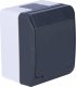 Elektro-Plast Hermes Gniazdo hermetyczne pojedyncze z/u 16A IP44 antracyt GNT 0321-07 3