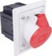 PCE Gniazdo tablicowe z puszką 16A 5P 400V /80x97/ szare IP44 TWIST 415-6pkg 1
