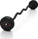Marbo Sport Sztanga łamana Steel Rubber Curl Barbell 15kg czarna 3