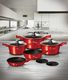 Berlinger Haus Zestaw garnków METALLIC BURGUNDY [BH-6162] 8