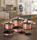 Berlinger Haus Zestaw garnków METALLIC ROSE GOLD [BH-6161] 3