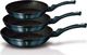 Patelnia Berlinger Haus zestaw Metallic Line Aquamarine Edition 20 24 28cm 1