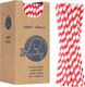 GSG słomki papierowe BIO ekologiczne PAPER STRAWS 6/205mm biało-czerwone 250 sztuk (1009887) 1