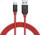 Kabel USB Blitzwolf USB-A - 1.8 m Przezroczysty (BW-MC4 Red ) 1