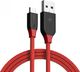 Kabel USB Blitzwolf USB-A - 1.8 m Przezroczysty (BW-MC4 Red ) 2