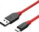 Kabel USB Blitzwolf USB-A - 1.8 m Przezroczysty (BW-MC4 Red ) 3