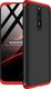 GKK GKK 360 Protection Case etui na całą obudowę przód + tył Xiaomi Redmi 8 czarno-czerwony uniwersalny 1