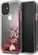 Guess Guess GUHCN61GLHFLRA iPhone 11 raspberry hard case Glitter Hearts uniwersalny 1