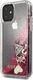 Guess Guess GUHCN61GLHFLRA iPhone 11 raspberry hard case Glitter Hearts uniwersalny 2