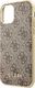 Guess Guess GUHCN61G4GB iPhone 11 brązowy/brown hard case 4G Collection uniwersalny 3
