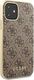 Guess Guess GUHCN61G4GB iPhone 11 brązowy/brown hard case 4G Collection uniwersalny 5