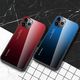 Hurtel Gradient Glass etui pokrowiec nakładka ze szkła hartowanego iPhone 11 Pro zielono-fioletowy uniwersalny 7