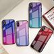 Hurtel Gradient Glass etui pokrowiec nakładka ze szkła hartowanego iPhone XS / iPhone X różowo-fioletowy uniwersalny 11