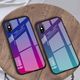 Hurtel Gradient Glass etui pokrowiec nakładka ze szkła hartowanego iPhone XS / iPhone X różowo-fioletowy uniwersalny 12