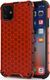 Hurtel Honeycomb etui pancerny pokrowiec z żelową ramką iPhone 11 czerwony uniwersalny 1
