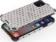 Hurtel Honeycomb etui pancerny pokrowiec z żelową ramką iPhone 11 czerwony uniwersalny 7