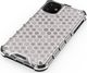 Hurtel Honeycomb etui pancerny pokrowiec z żelową ramką iPhone 11 przezroczysty uniwersalny 8