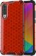 Hurtel Honeycomb etui pancerny pokrowiec z żelową ramką Xiaomi Mi CC9e / Xiaomi Mi A3 czerwony uniwersalny 1
