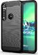 Hurtel Carbon Case elastyczne etui pokrowiec Motorola G8 Plus czarny uniwersalny 1