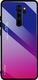 Hurtel Gradient Glass etui pokrowiec nakładka ze szkła hartowanego Xiaomi Redmi Note 8 Pro różowo-fioletowy uniwersalny 1
