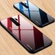 Hurtel Gradient Glass etui pokrowiec nakładka ze szkła hartowanego Xiaomi Redmi Note 8 Pro czarno-czerwony uniwersalny 14