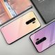 Hurtel Gradient Glass etui pokrowiec nakładka ze szkła hartowanego Xiaomi Redmi Note 8 Pro czarno-czerwony uniwersalny 16