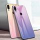 Hurtel Gradient Glass etui pokrowiec nakładka ze szkła hartowanego Xiaomi Redmi Note 7 czarno-niebieski uniwersalny 13