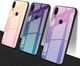 Hurtel Gradient Glass etui pokrowiec nakładka ze szkła hartowanego Xiaomi Redmi Note 7 czarno-niebieski uniwersalny 5
