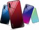 Hurtel Gradient Glass etui pokrowiec nakładka ze szkła hartowanego Samsung Galaxy A50 czarno-czerwony uniwersalny 7