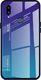 Hurtel Gradient Glass etui pokrowiec nakładka ze szkła hartowanego Samsung Galaxy A20e zielono-fioletowy uniwersalny 1