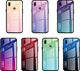 Hurtel Gradient Glass etui pokrowiec nakładka ze szkła hartowanego Samsung Galaxy A20e zielono-fioletowy uniwersalny 6