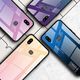 Hurtel Gradient Glass etui pokrowiec nakładka ze szkła hartowanego Samsung Galaxy A20e zielono-fioletowy uniwersalny 7