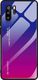 Hurtel Gradient Glass etui pokrowiec nakładka ze szkła hartowanego Huawei P30 Pro różowo-fioletowy uniwersalny 1