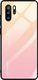 Hurtel Gradient Glass etui pokrowiec nakładka ze szkła hartowanego Huawei P30 Pro różowy uniwersalny 1