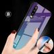 Hurtel Gradient Glass etui pokrowiec nakładka ze szkła hartowanego Huawei P30 Pro zielono-fioletowy uniwersalny 6