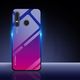 Hurtel Gradient Glass etui pokrowiec nakładka ze szkła hartowanego Huawei P30 Lite różowo-fioletowy uniwersalny 12