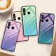 Hurtel Gradient Glass etui pokrowiec nakładka ze szkła hartowanego Huawei P30 Lite różowy uniwersalny 9