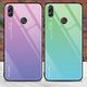 Hurtel Gradient Glass etui pokrowiec nakładka ze szkła hartowanego Huawei P Smart 2019 różowo-fioletowy uniwersalny 15